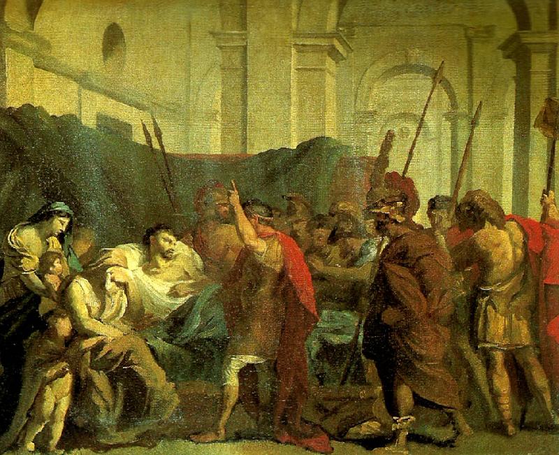 Theodore   Gericault la mort de germanicus Norge oil painting art